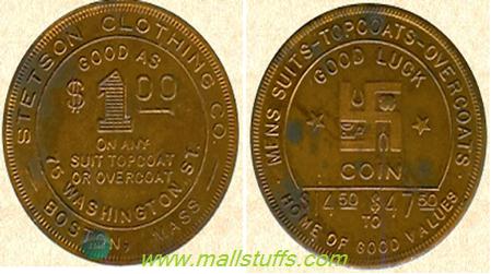 Swastika good luck coins of american clothing stores-Part 2
