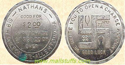 Swastika good luck coins of american clothing stores-Part 2