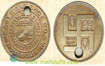  Swastika good luck coins of american costumes and garment industry