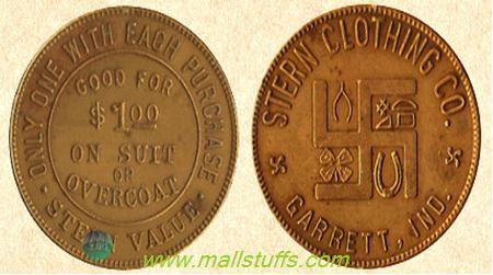 Swastika good luck coins of american clothing stores-Part 1