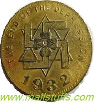 Swastika good luck coins of american manufacturing industry
