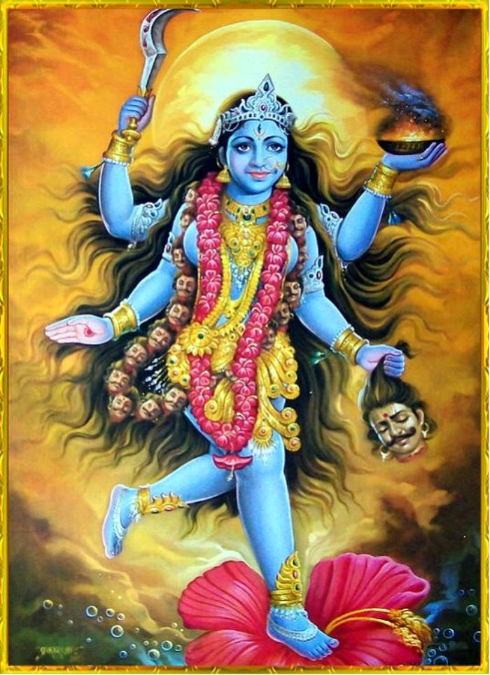 Why Gods-Krishna are shown blue in color