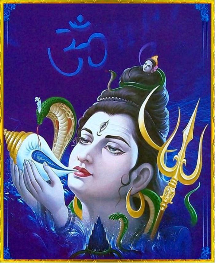 Why Gods-Krishna are shown blue in color
